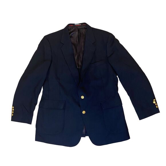 Arnold Palmer Other - Arnold Palmer Mens 46L Wool Navy Blue USA Blazer Sport Coat Suit Jacket